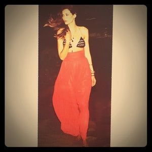 Rachel Zoe Delfina silk wide leg high waist pants